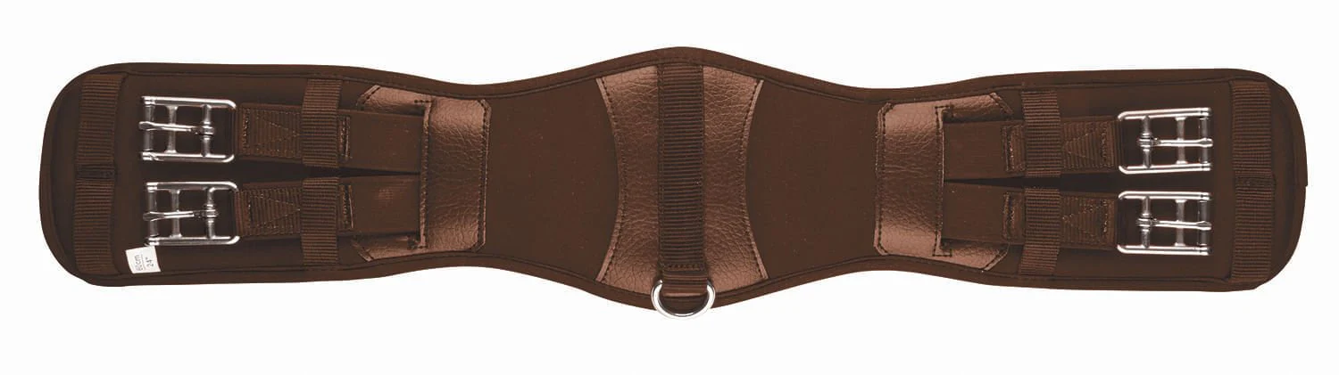 Collegiate Memory Foam Mono Flap Girth, Brown - Image 5