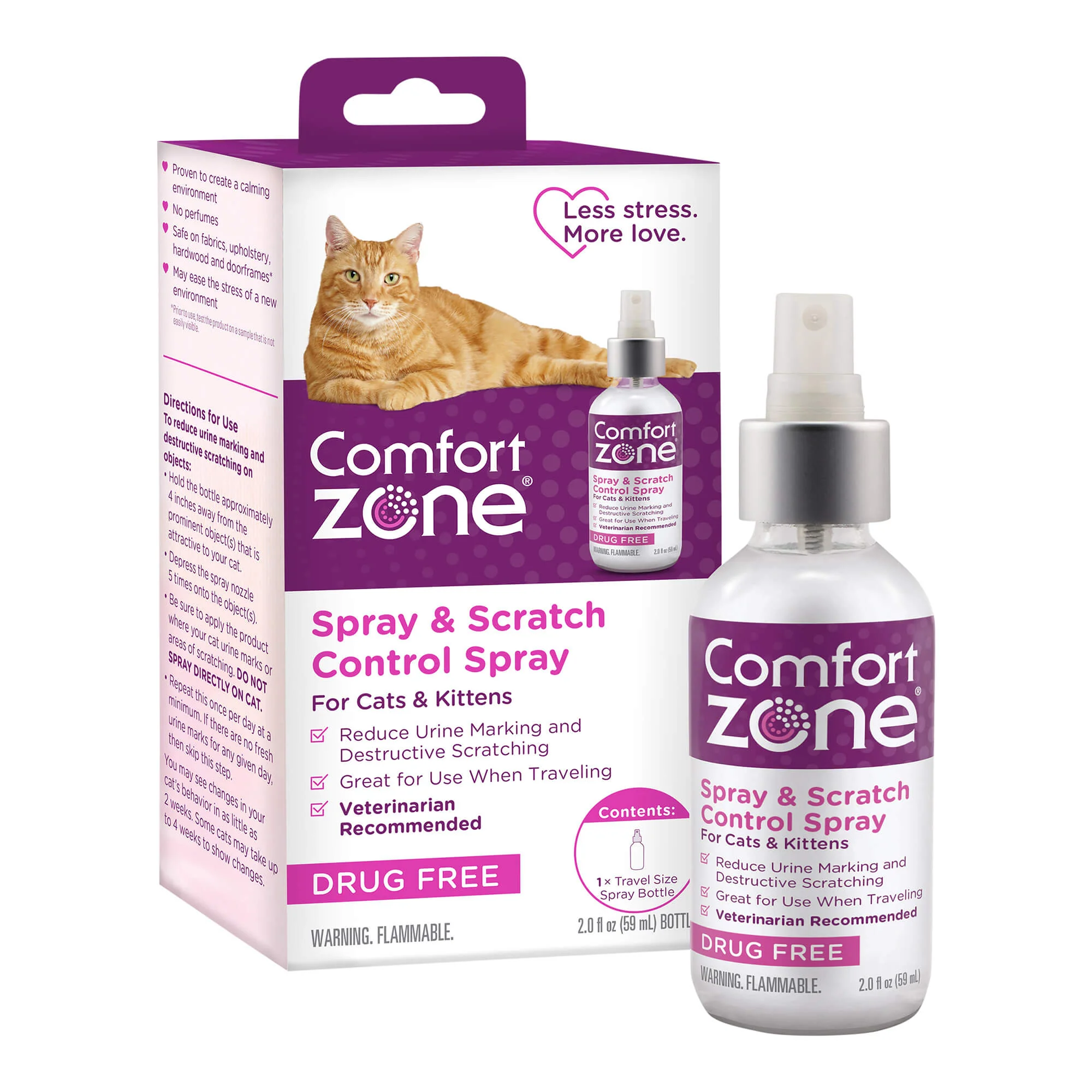 Comfort Zone Scratch Deterrent and Calming Spray for Cats - Image 6