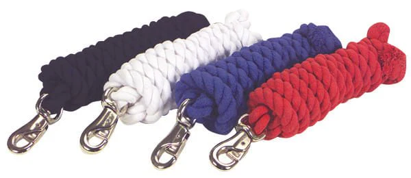 Jeffers Colorful Cotton Horse Lead Ropes with Nickel-Plated Bull Snap, 10' L - Image 2