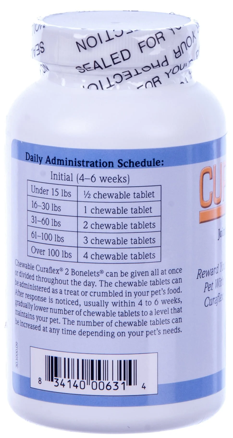 Nutramax Curaflex 2 - Joint Health Supplement for Dogs, 120 Chewable Tablets - Image 3
