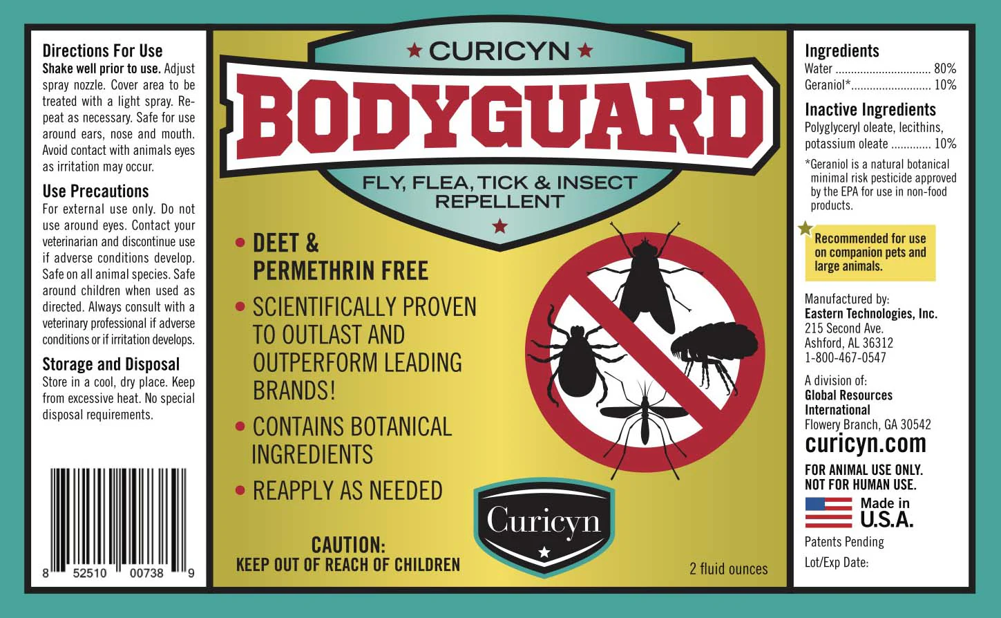 Curicyn's Bodyguard Fly, Flea, Tick and Insect Repellent - Image 9