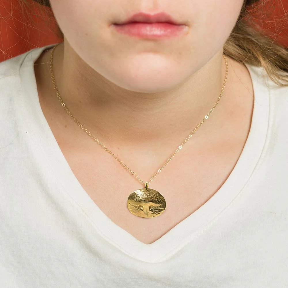 Custom Gold Pet Nose Pendant Kit, 18" Necklace - Image 2
