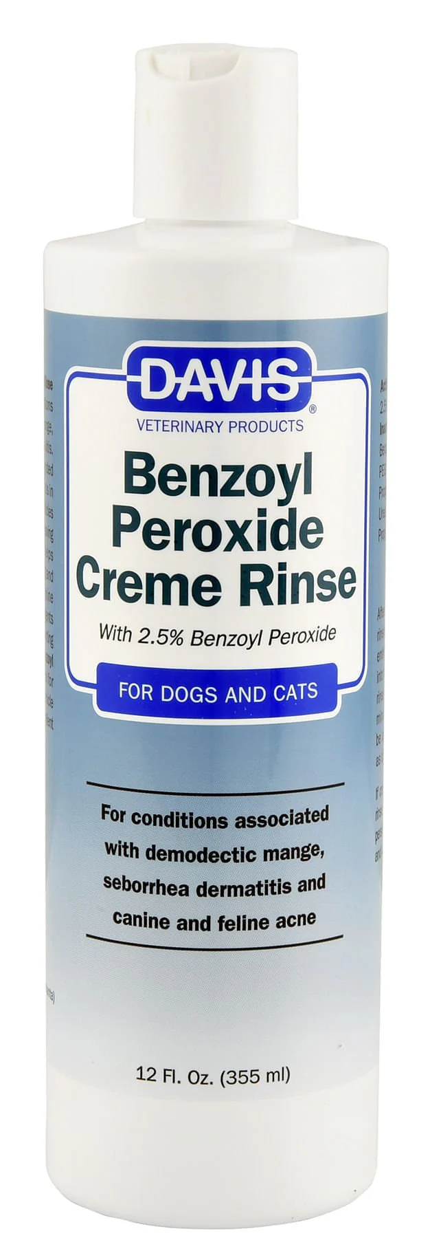 Davis 2.5% Benzoyl Peroxide Crème Rinse for Dogs & Cats