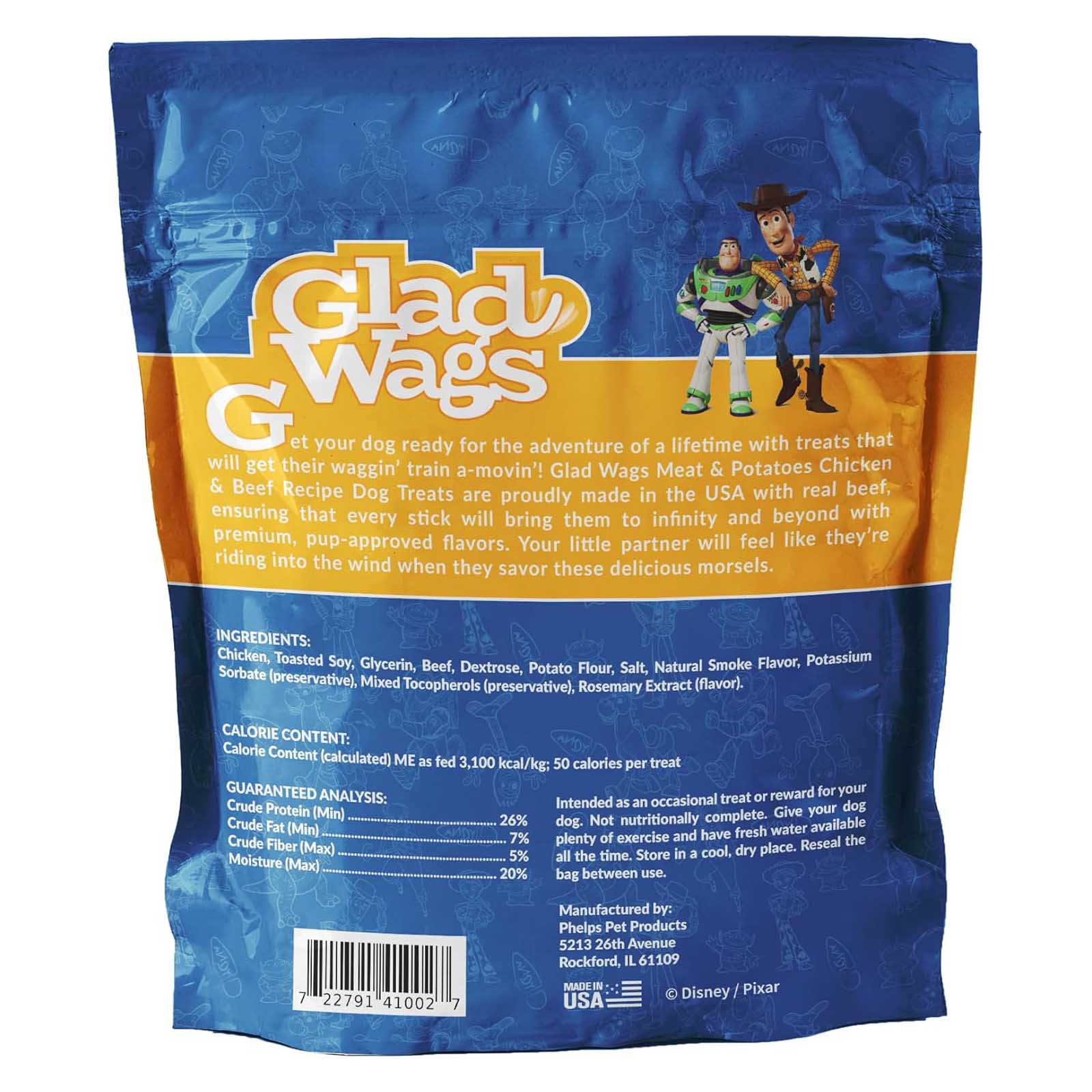 Disney Glad Wags Dog Treats - Chicken, Beef, Turkey & Pork Homestyle Jerky, Grain-Free, 12 oz, Made in USA - Image 10