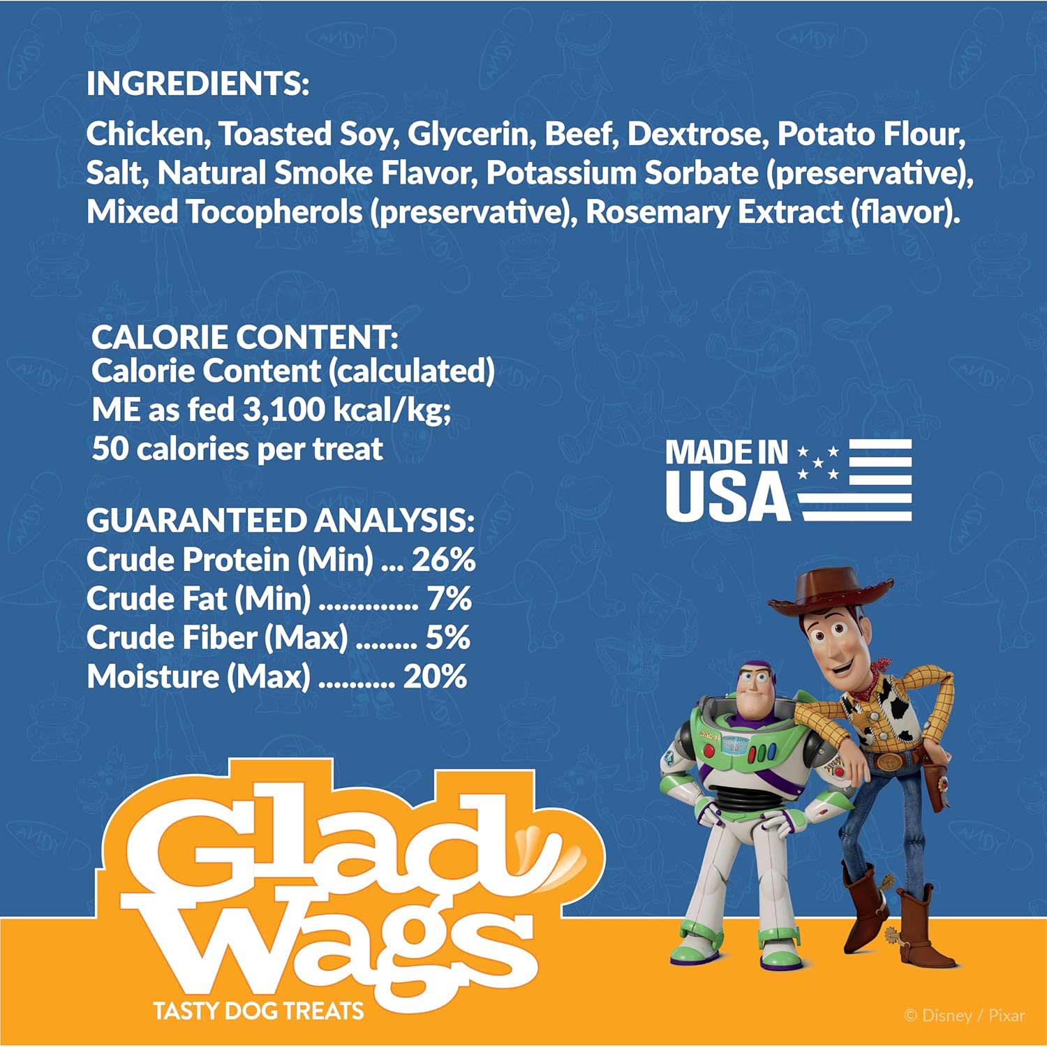 Disney Glad Wags Dog Treats - Chicken, Beef, Turkey & Pork Homestyle Jerky, Grain-Free, 12 oz, Made in USA - Image 11