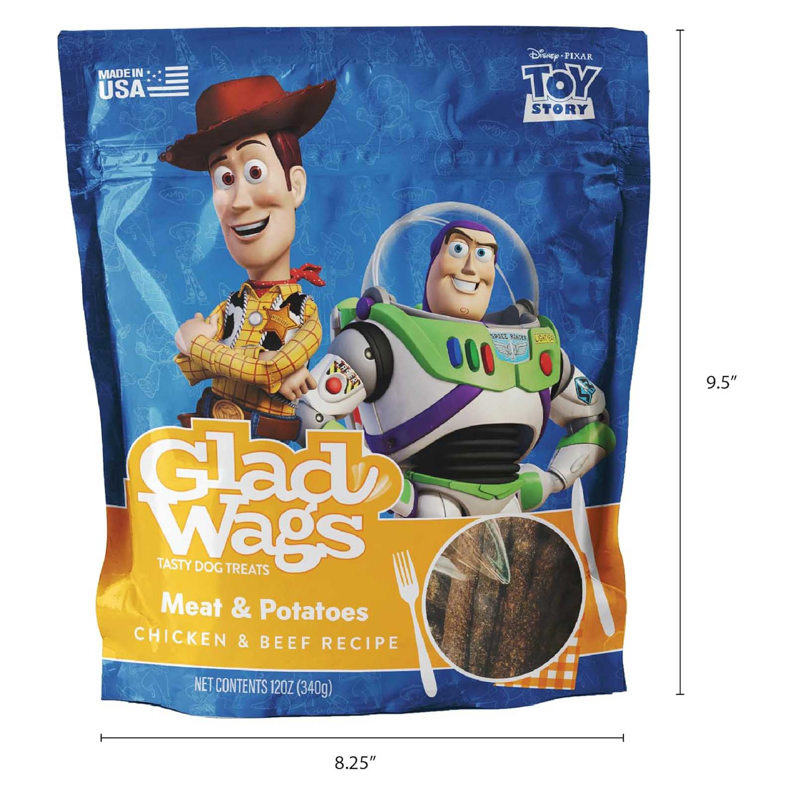 Disney Glad Wags Dog Treats - Chicken, Beef, Turkey & Pork Homestyle Jerky, Grain-Free, 12 oz, Made in USA - Image 13