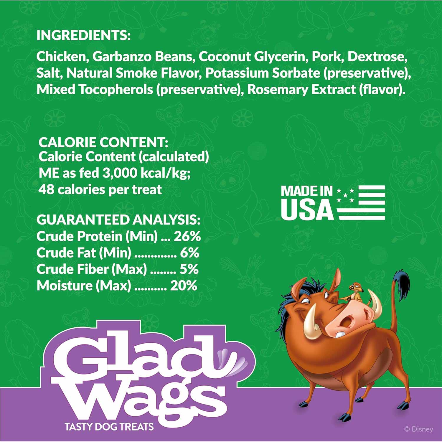 Disney Glad Wags Dog Treats - Chicken, Beef, Turkey & Pork Homestyle Jerky, Grain-Free, 12 oz, Made in USA - Image 17