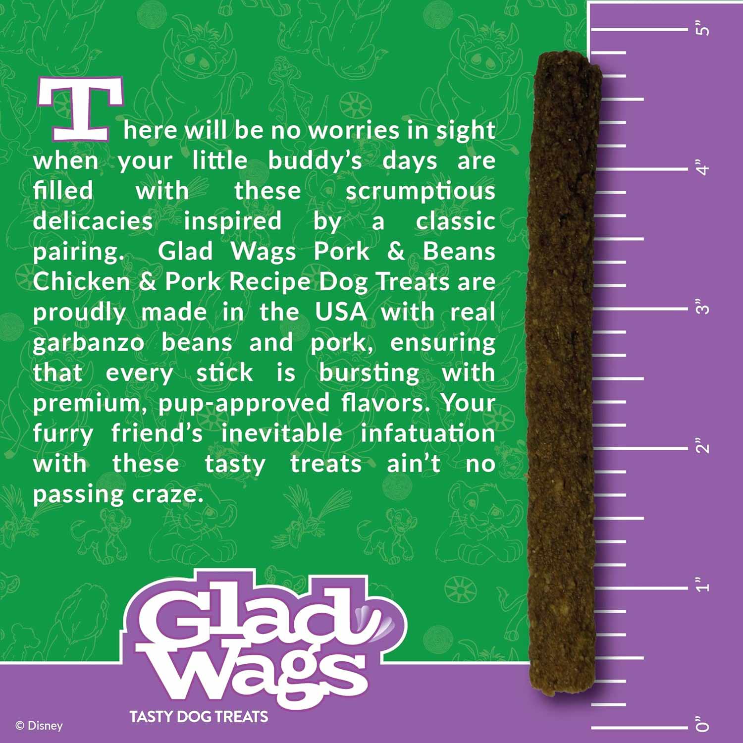 Disney Glad Wags Dog Treats - Chicken, Beef, Turkey & Pork Homestyle Jerky, Grain-Free, 12 oz, Made in USA - Image 18