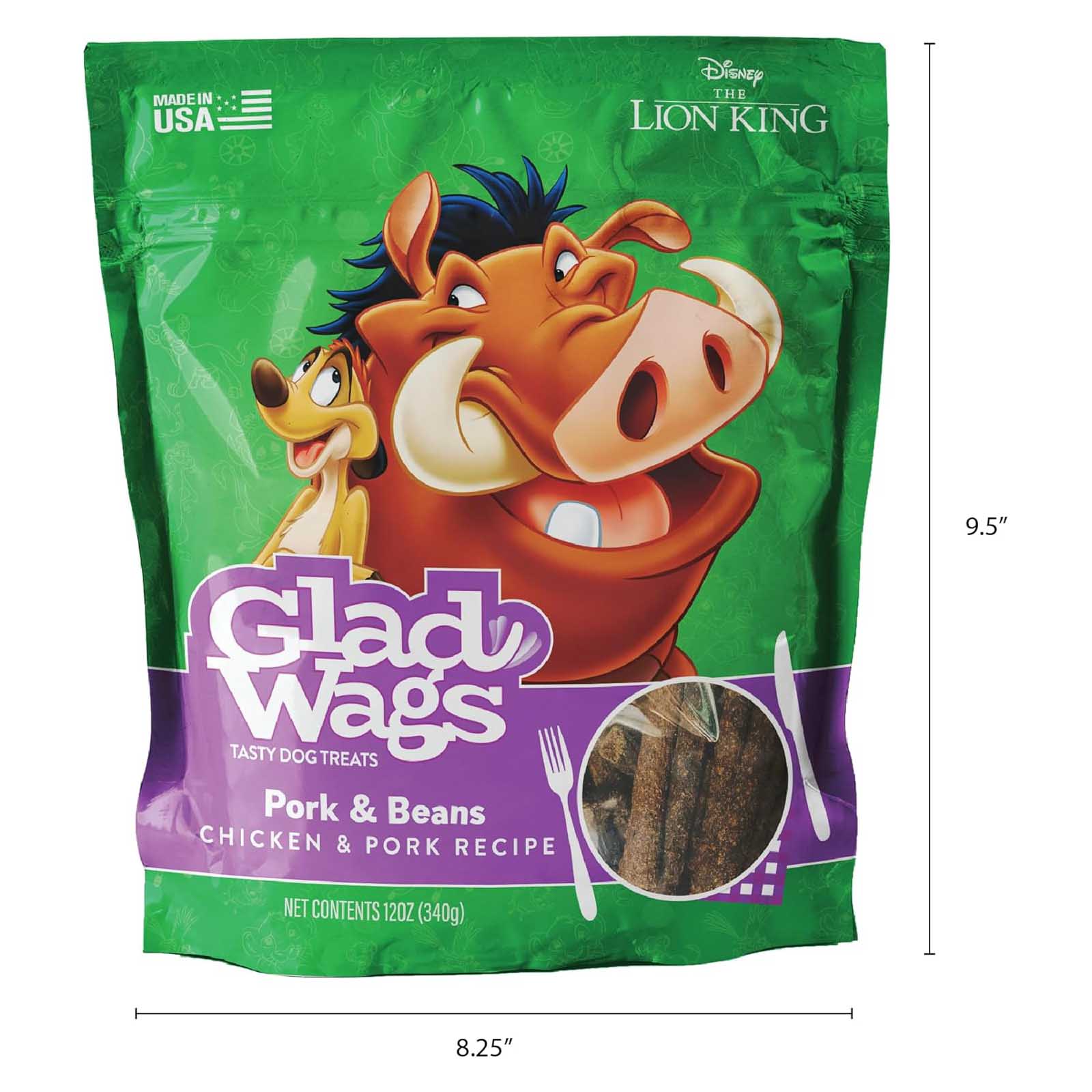 Disney Glad Wags Dog Treats - Chicken, Beef, Turkey & Pork Homestyle Jerky, Grain-Free, 12 oz, Made in USA - Image 20
