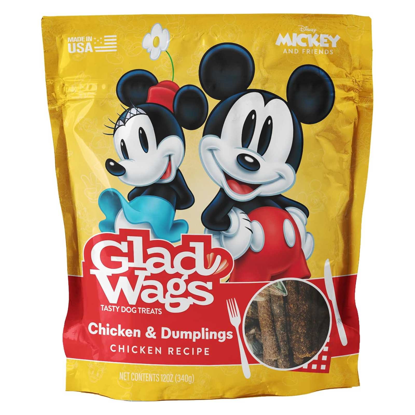 Disney Glad Wags Dog Treats - Chicken, Beef, Turkey & Pork Homestyle Jerky, Grain-Free, 12 oz, Made in USA - Image 21