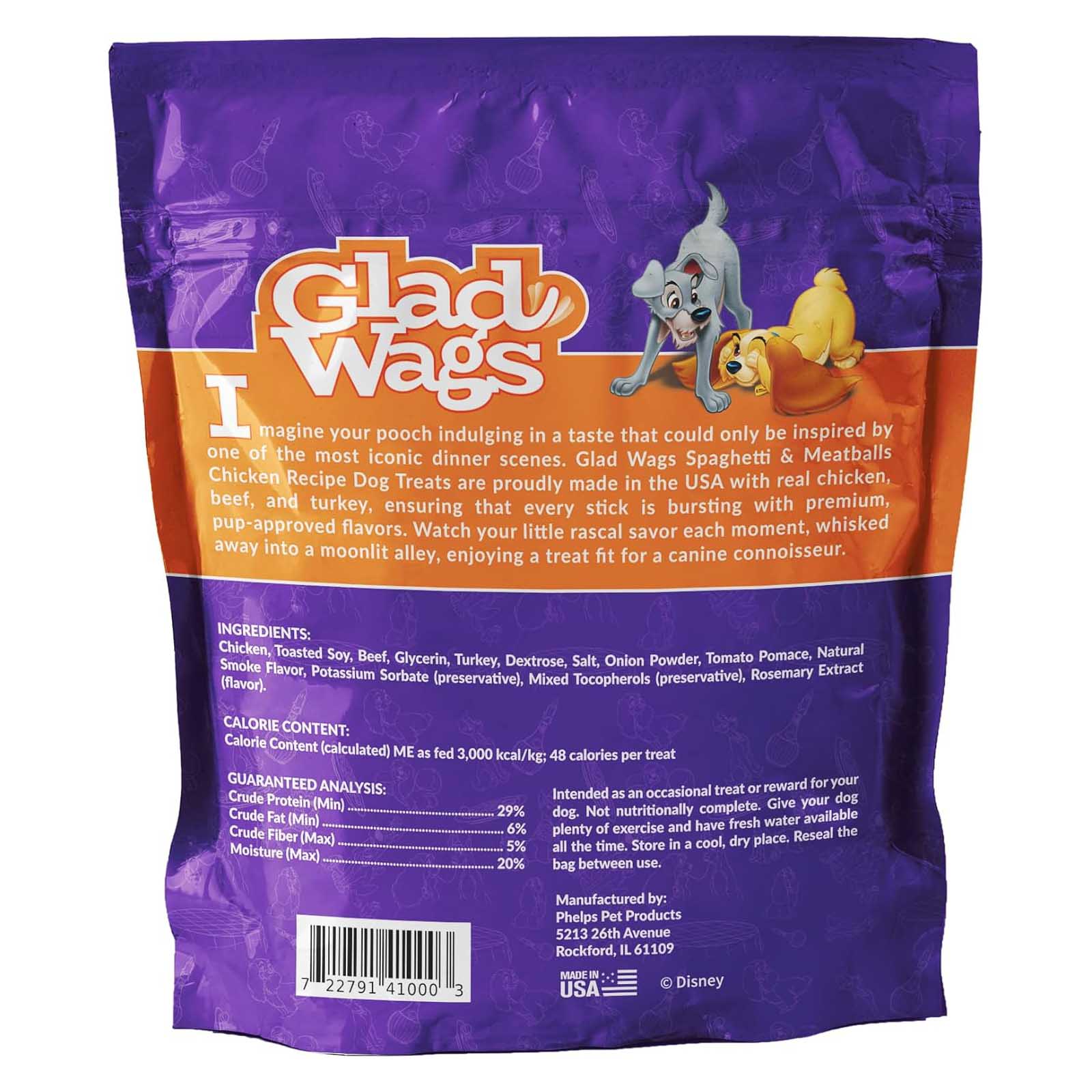 Disney Glad Wags Dog Treats - Chicken, Beef, Turkey & Pork Homestyle Jerky, Grain-Free, 12 oz, Made in USA - Image 4