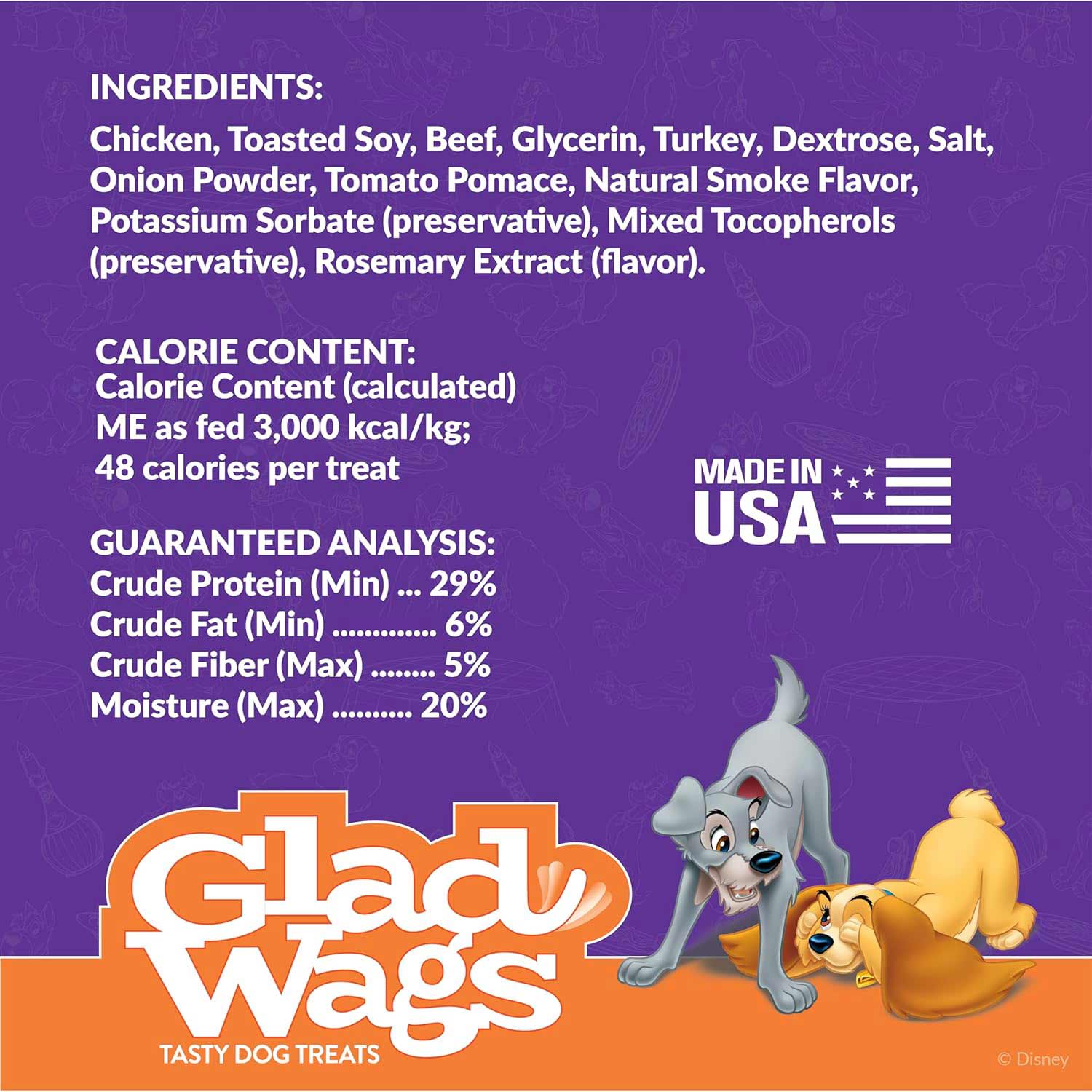 Disney Glad Wags Dog Treats - Chicken, Beef, Turkey & Pork Homestyle Jerky, Grain-Free, 12 oz, Made in USA - Image 5
