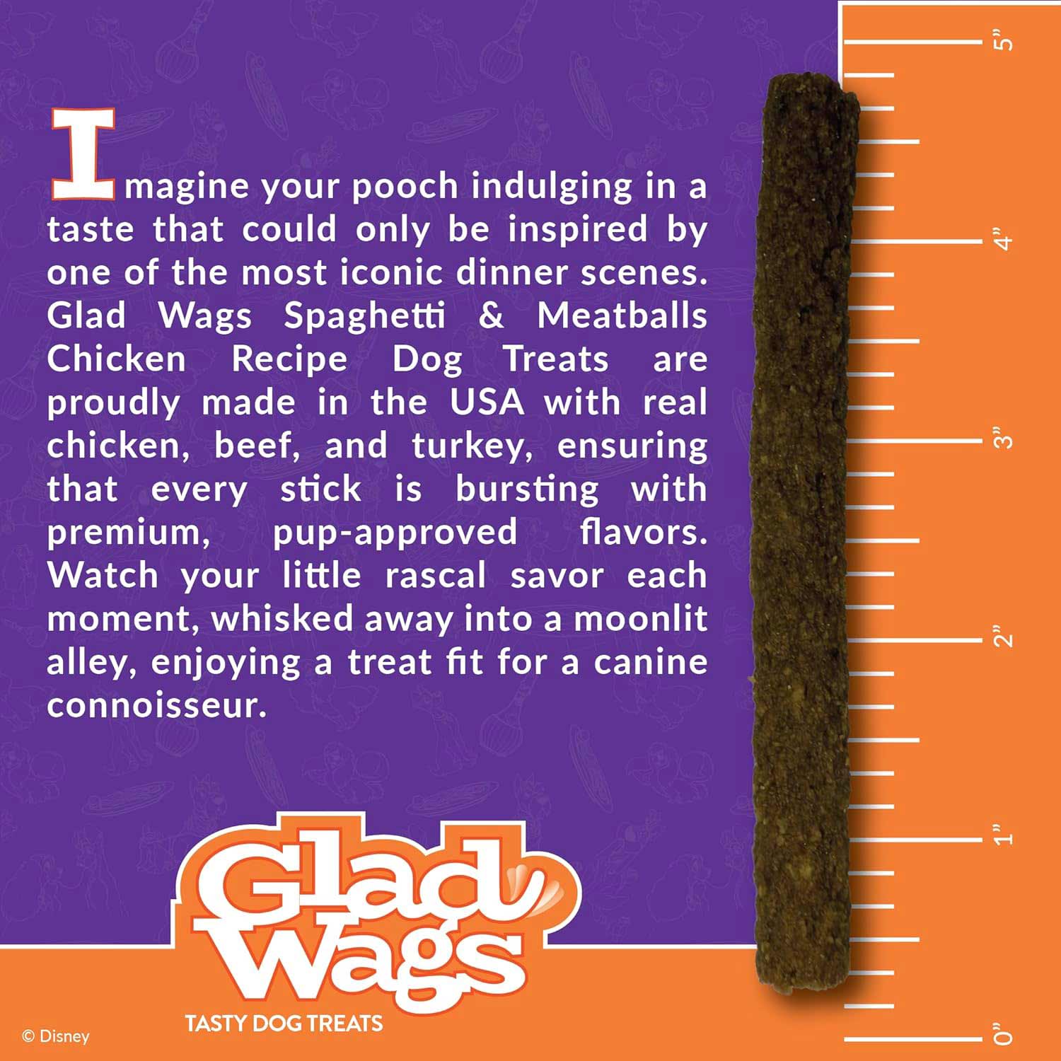 Disney Glad Wags Dog Treats - Chicken, Beef, Turkey & Pork Homestyle Jerky, Grain-Free, 12 oz, Made in USA - Image 6