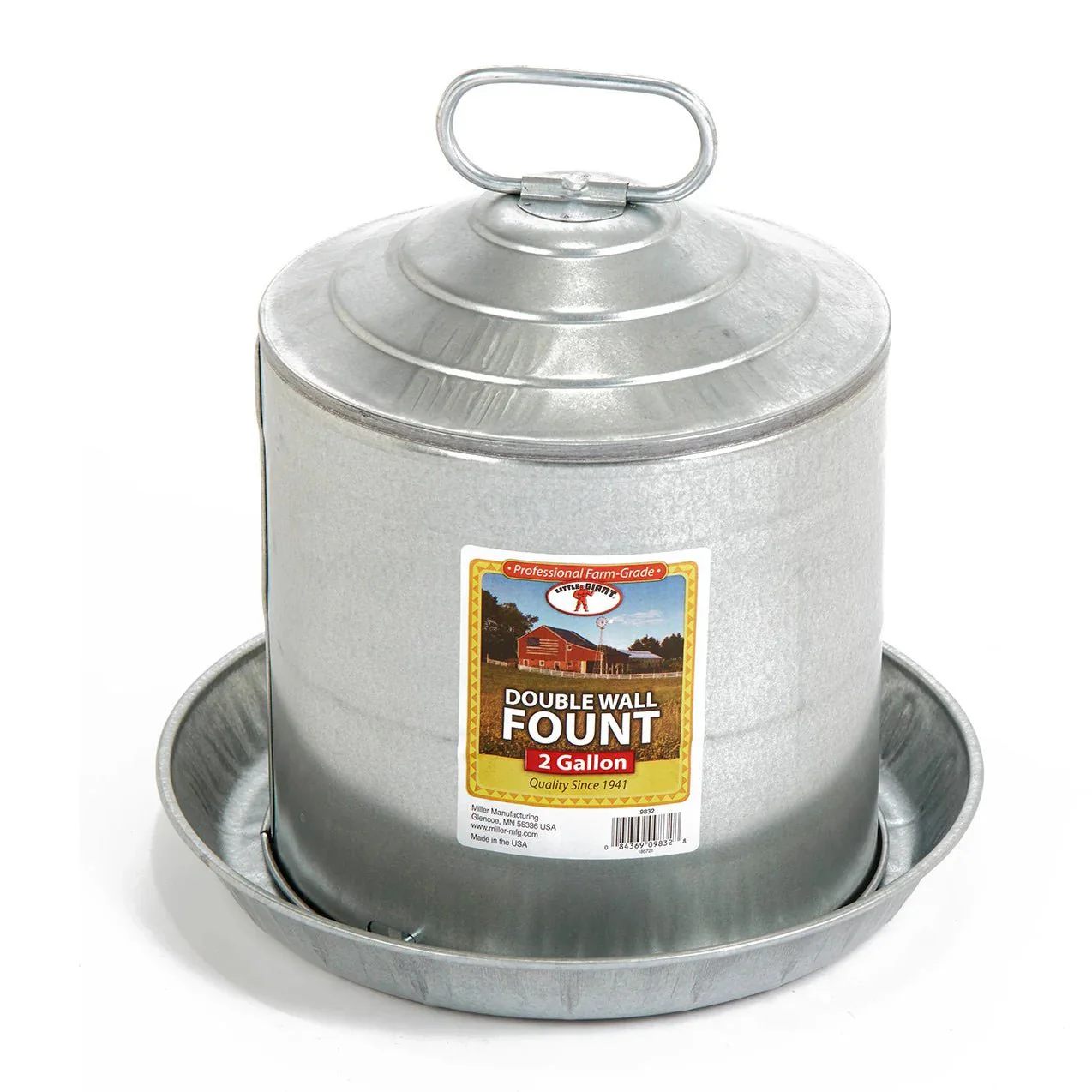 Little Giant Double Wall Fountain Poultry & Chicken Waterer - Image 3