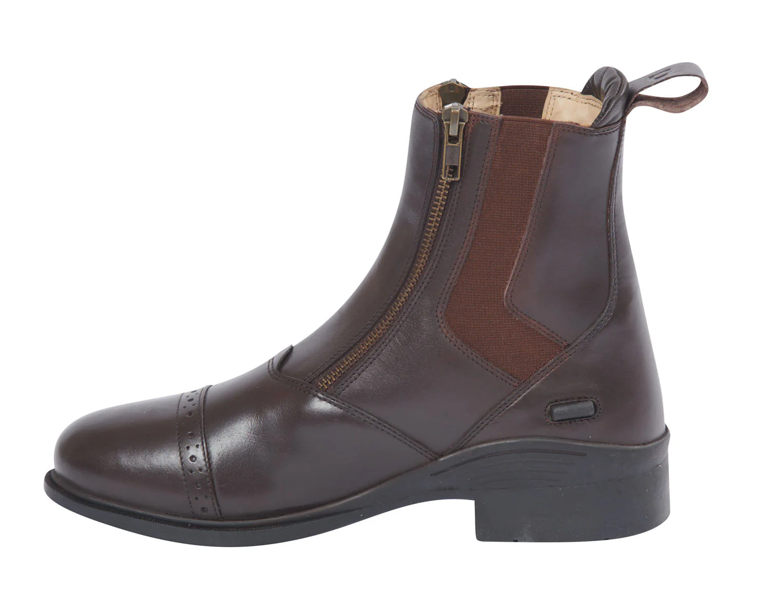 Dublin Evolution Double Zip Front Paddock Boots, Brown - Image 39