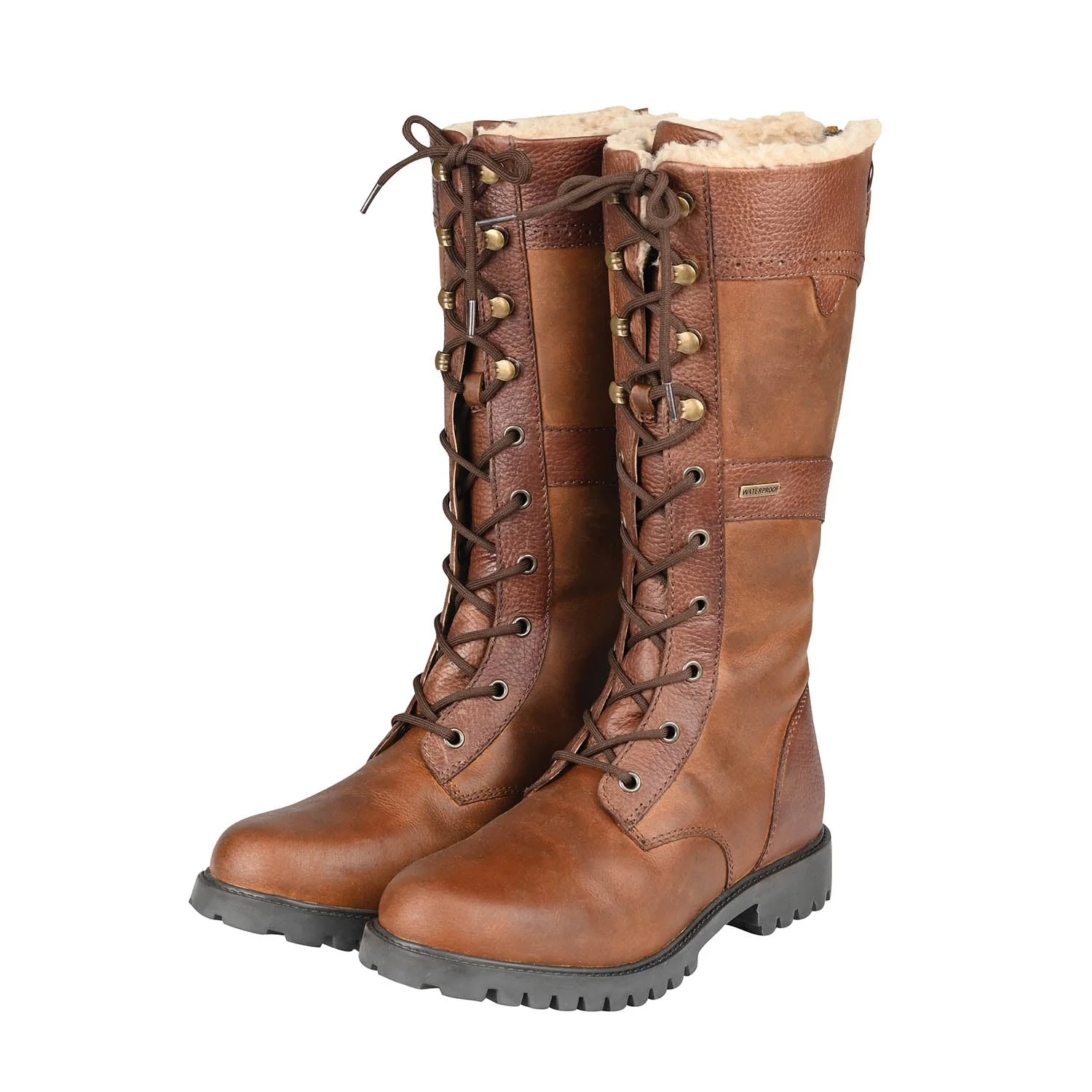 Dublin Ladies Yukon Tall Boots – Cozy Sherpa Fleece Tall Leather Boots