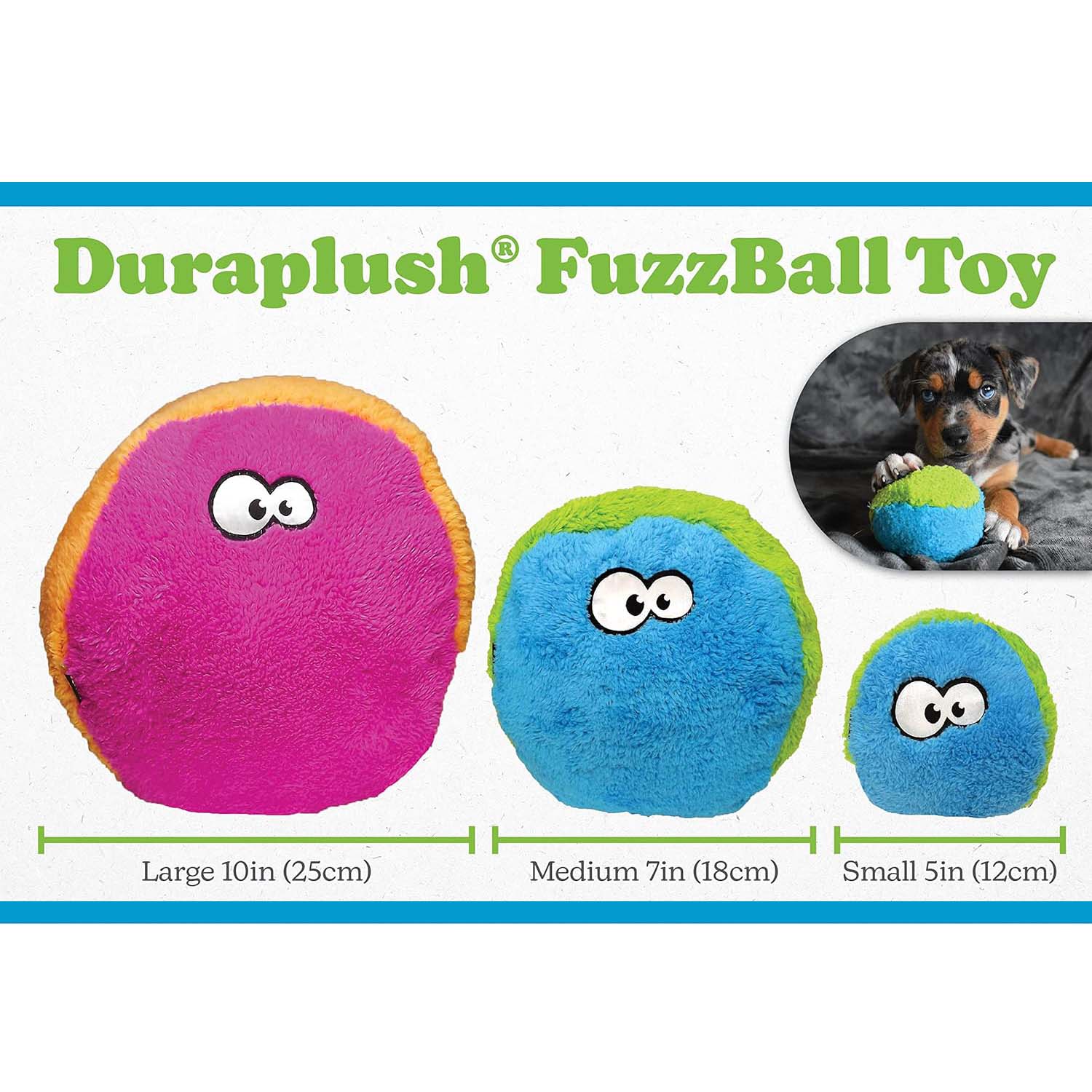 Duraplush FuzzBall Dog Toys - Image 3