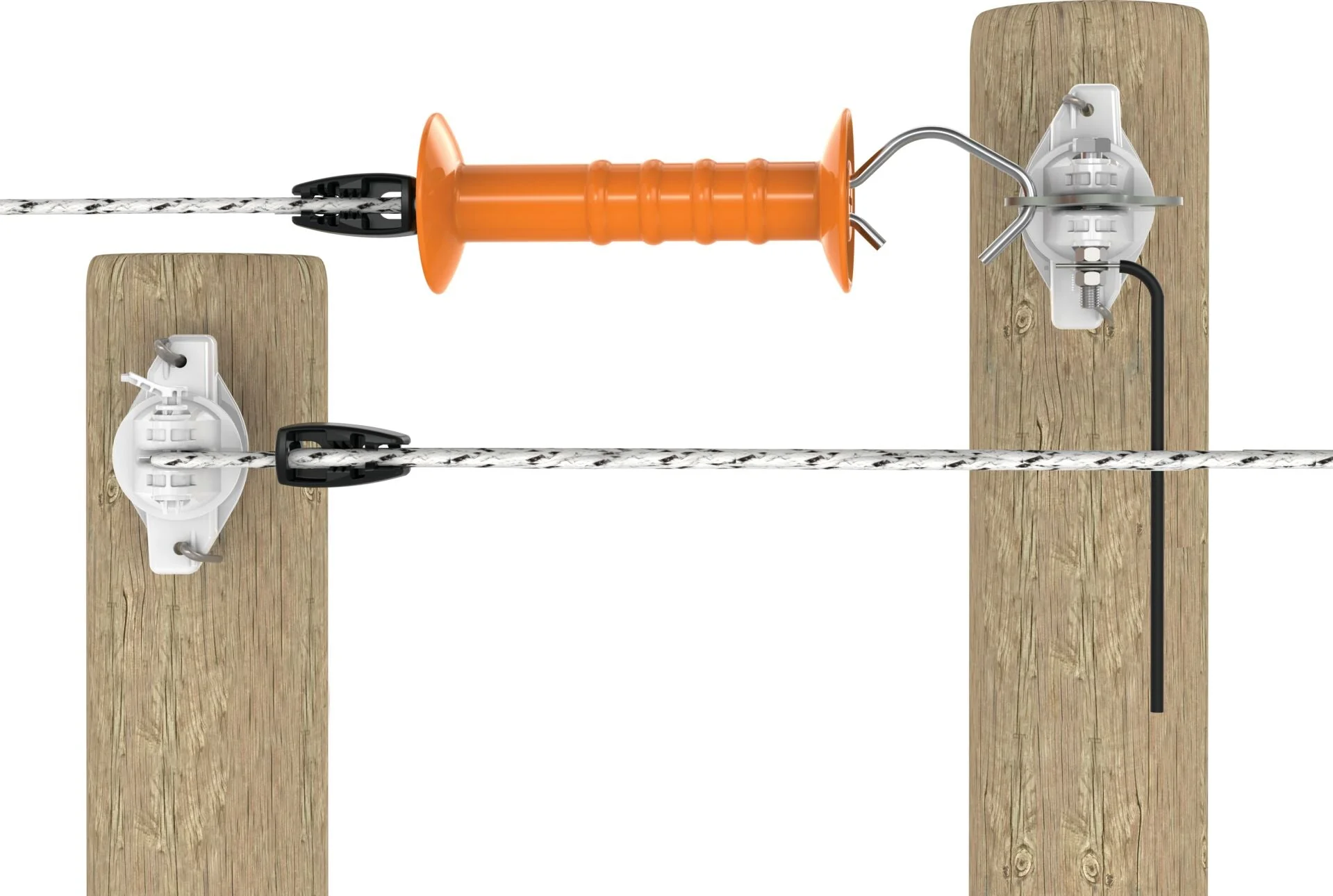 Electric Bungy Gate – Pre-Assembled Stretchable Livestock Gate with Stainless Steel Strands and High-Visibility Handle