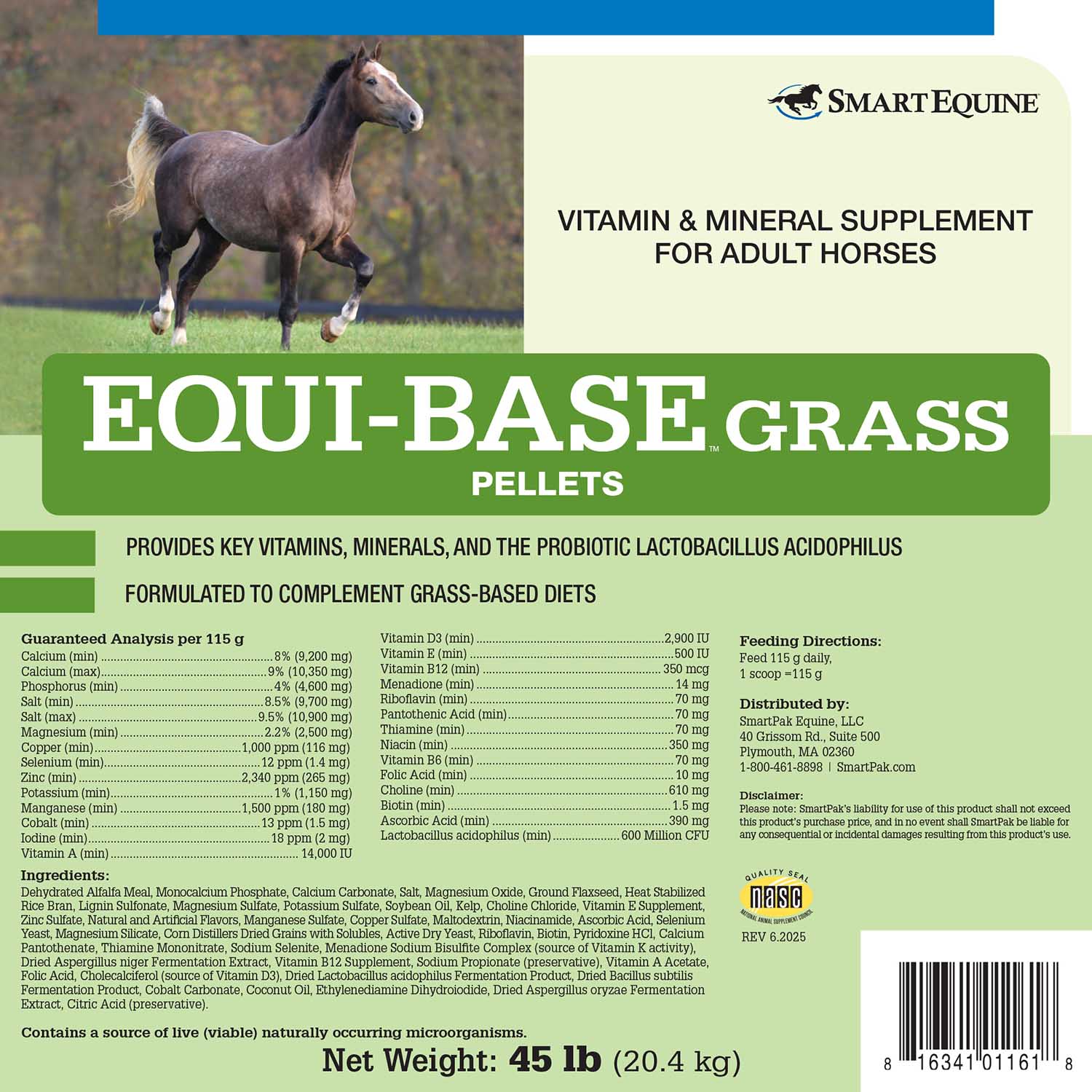 Equi-Base Grass, Vitamin & Mineral Supplement for Horses, Pellets - Image 2