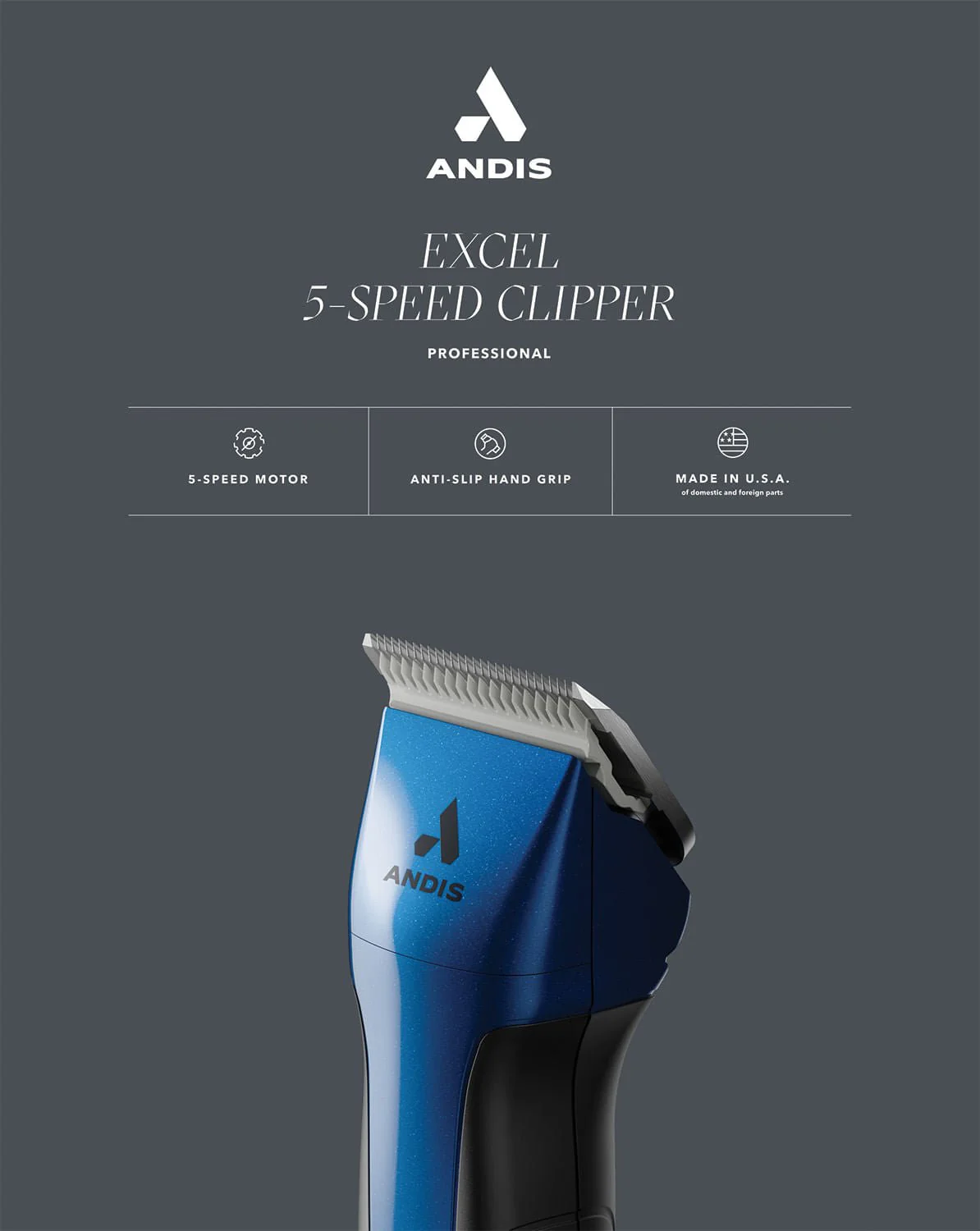 Andis ProClip Excel 5-Speed Clippers - Image 4