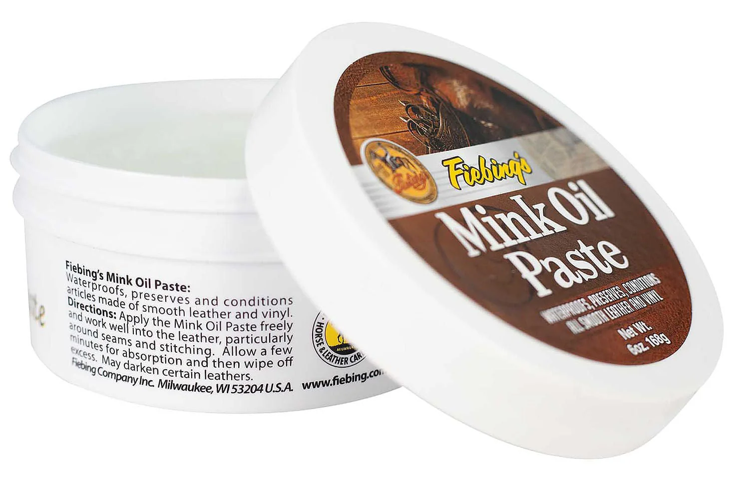 Fiebing’s Mink Oil Paste for Leather, 6 oz – Conditioning & Waterproofing Balm - Image 2