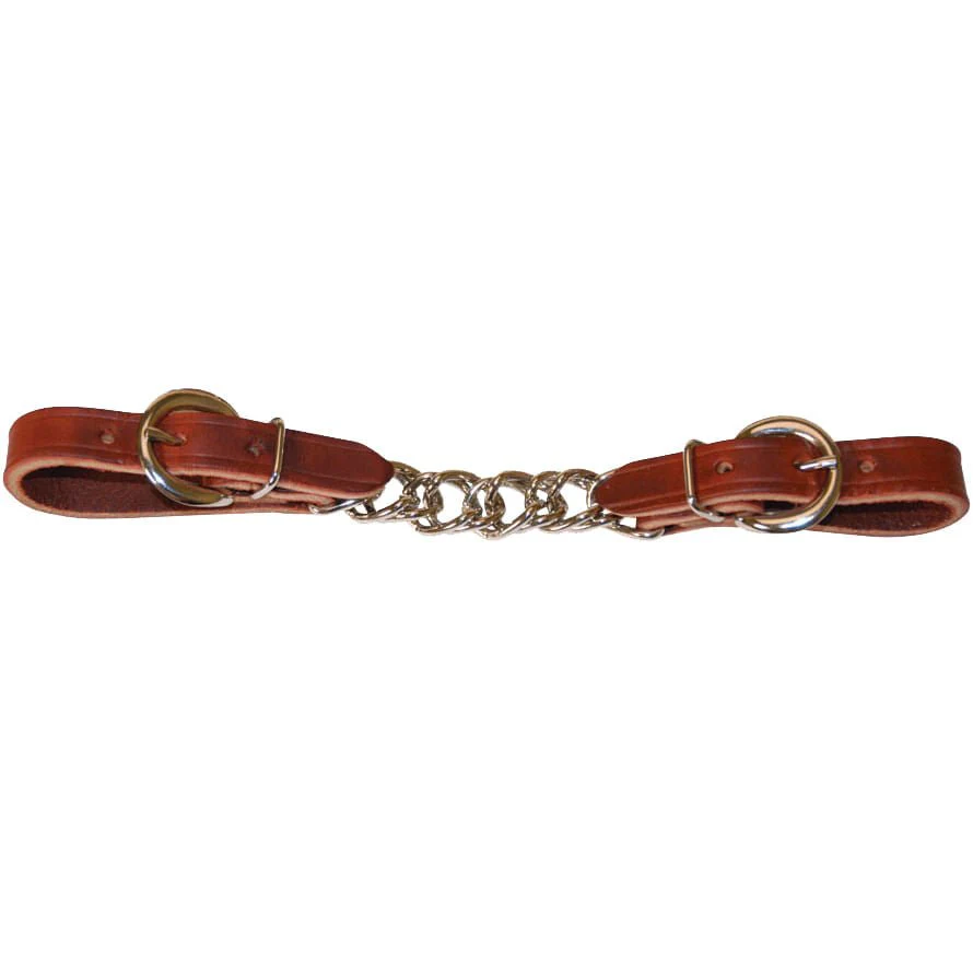Berlin Custom Leather Flat Link Single Curb Chain - Image 2