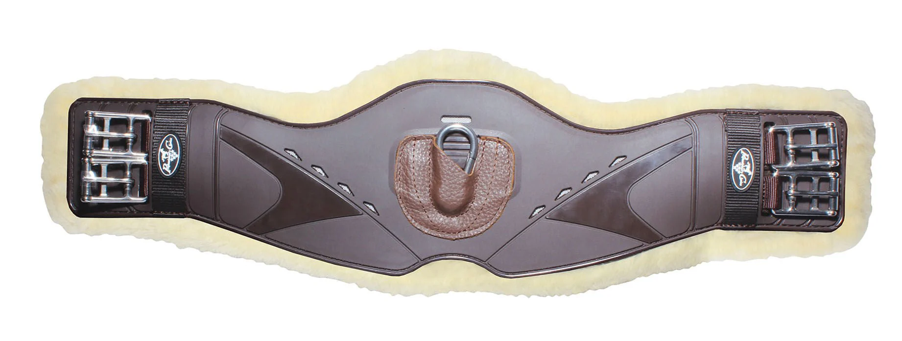 Professional's Choice Fleece Contoured Monoflap Girth, Brown - Image 9