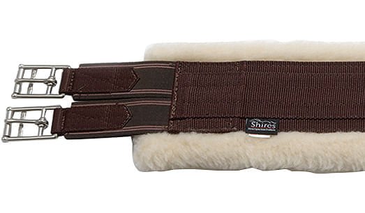 Arma Nylon Fleece Lined Girth for Horses, Brown - Image 22