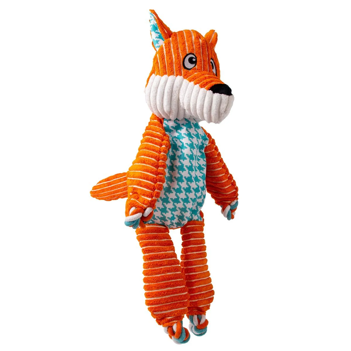 KONG Floppy Knots Plush Dog Toy with Internal Rope & Squeaker - Image 10