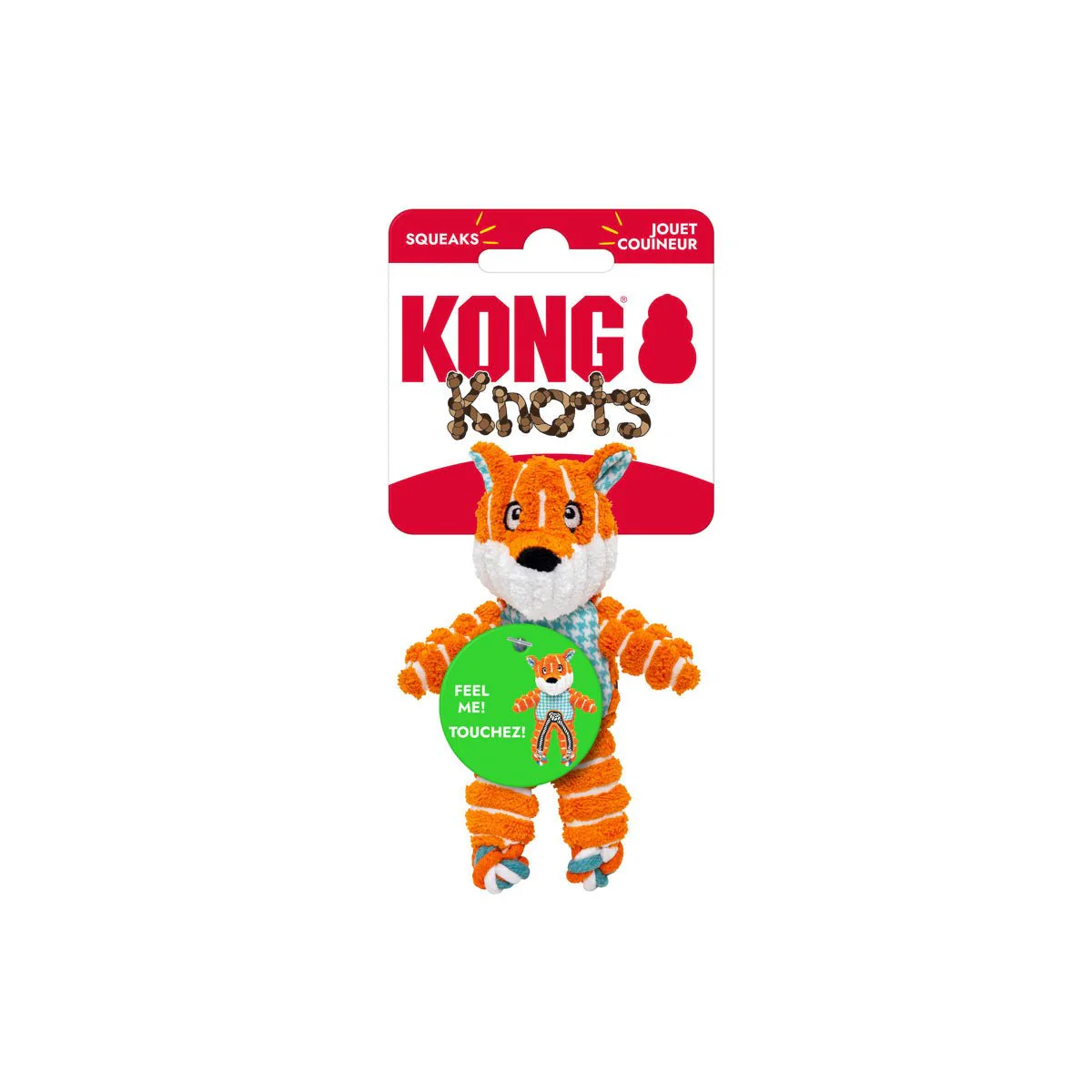 KONG Floppy Knots Plush Dog Toy with Internal Rope & Squeaker - Image 17