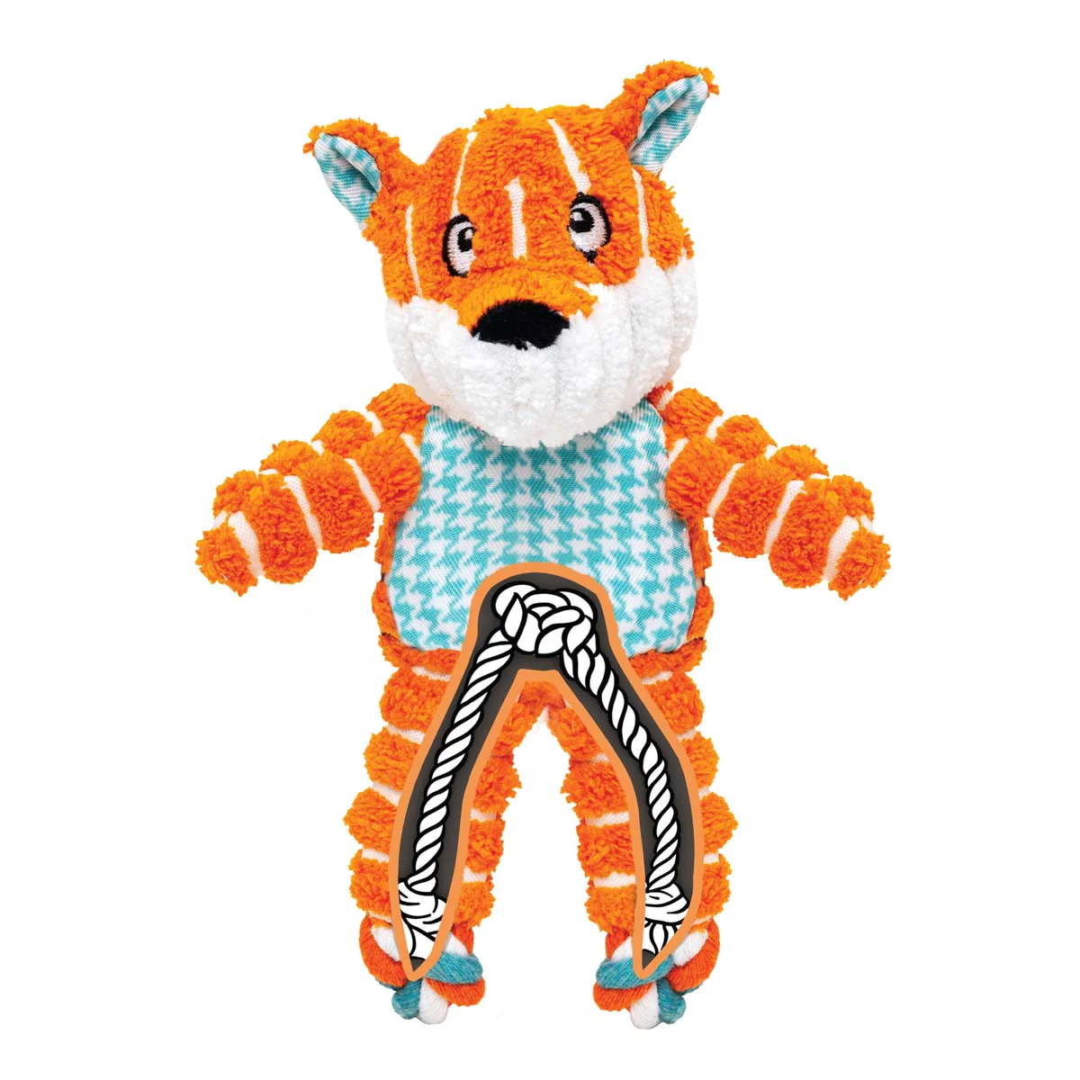 KONG Floppy Knots Plush Dog Toy with Internal Rope & Squeaker - Image 19