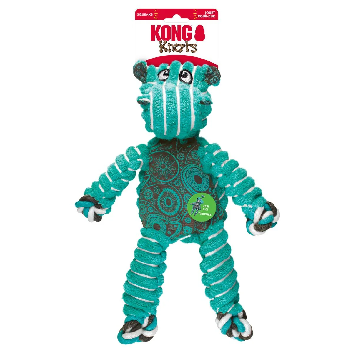 KONG Floppy Knots Plush Dog Toy with Internal Rope & Squeaker - Image 32