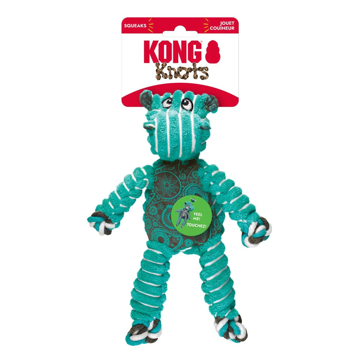 KONG Floppy Knots Plush Dog Toy with Internal Rope & Squeaker - Image 42