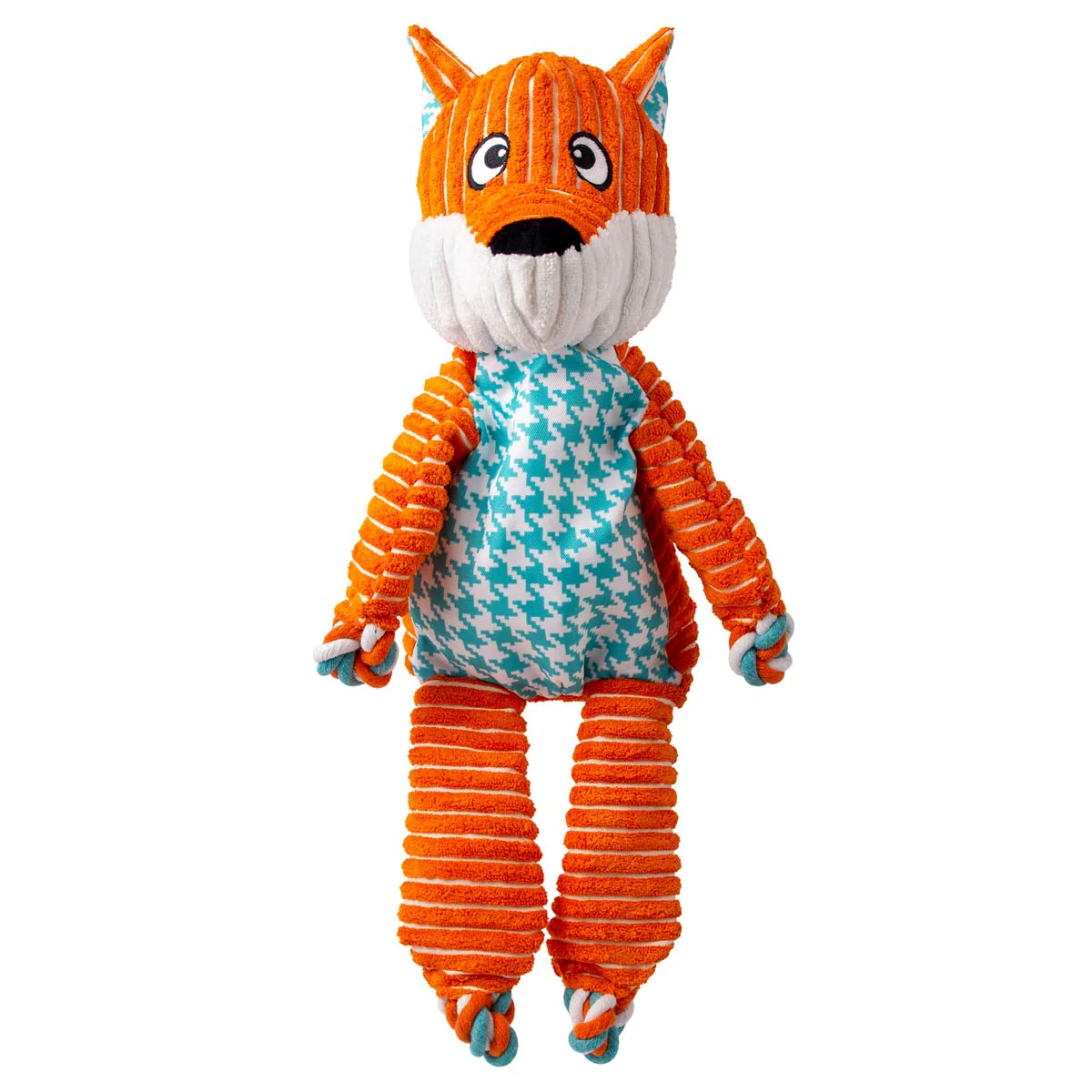 KONG Floppy Knots Plush Dog Toy with Internal Rope & Squeaker - Image 6