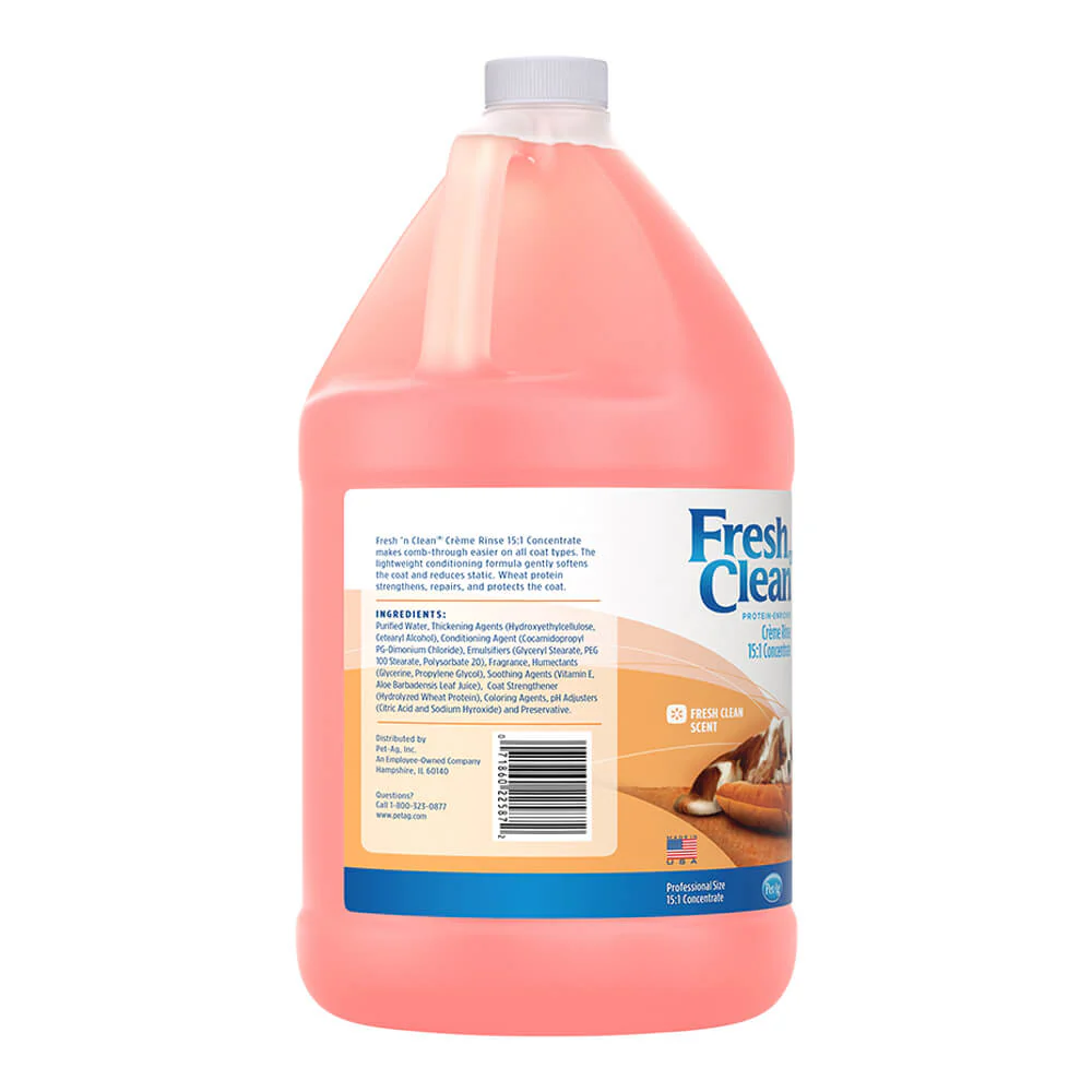 Fresh 'n Clean Creme Rinse, 15:1, Fresh Floral Scent, Gallon - Image 2