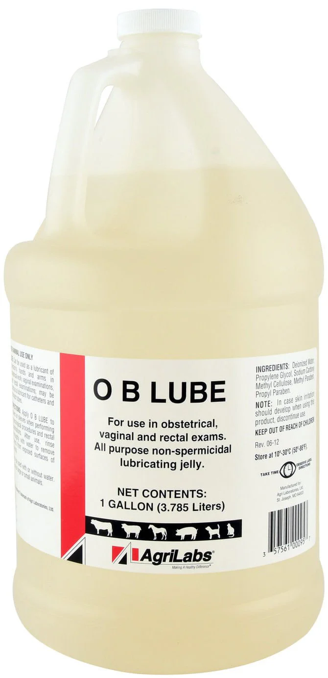 Generic OB Lubricant, Gallon – Non-Irritating Veterinary & Obstetrical Lube
