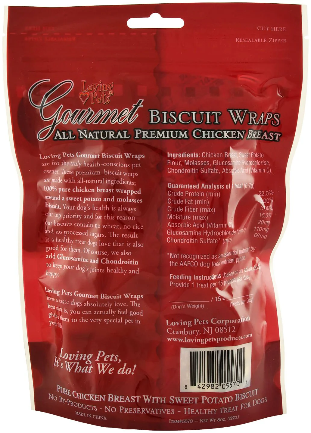 Gourmet Chicken Wraps, Sweet Potato Biscuit Dog Treats - Image 2
