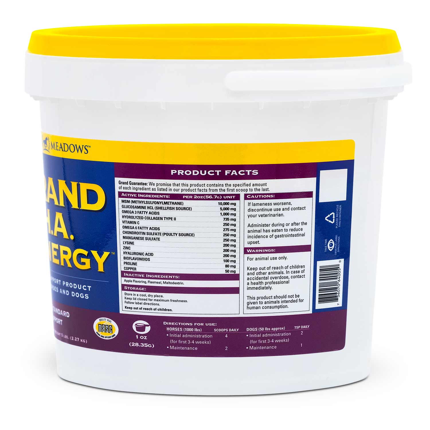 Grand H.A. Synergy Advanced Joint Supplement for Horses & Dogs - Image 3