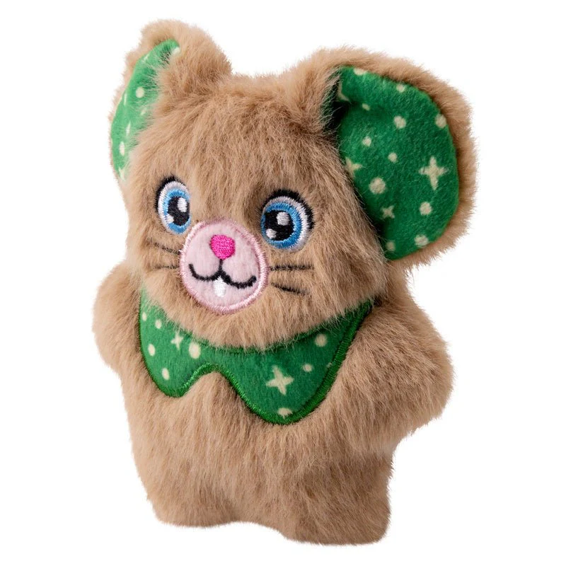 KONG Holiday Cat Snuzzles Mouse Plush Catnip Cat Toy, Assorted Colors - Image 5