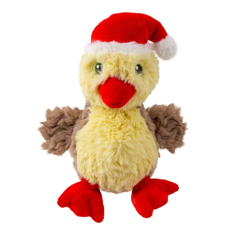 KONG Holiday Comfort Tykes Assorted Plush Dog Toys - Crinkles & Squeaks