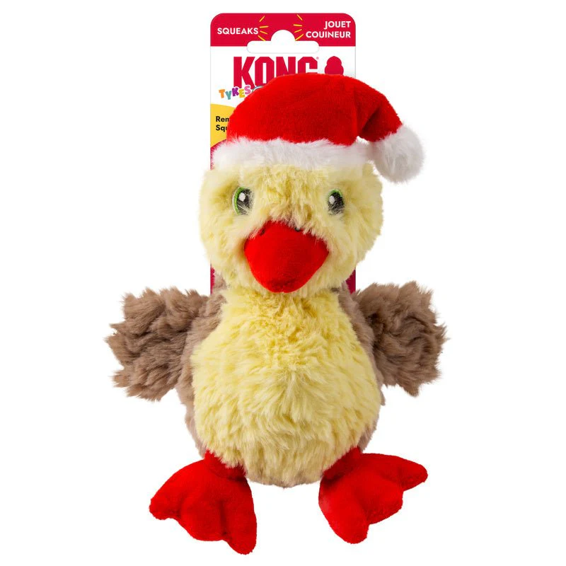 KONG Holiday Comfort Tykes Assorted Plush Dog Toys - Crinkles & Squeaks - Image 2