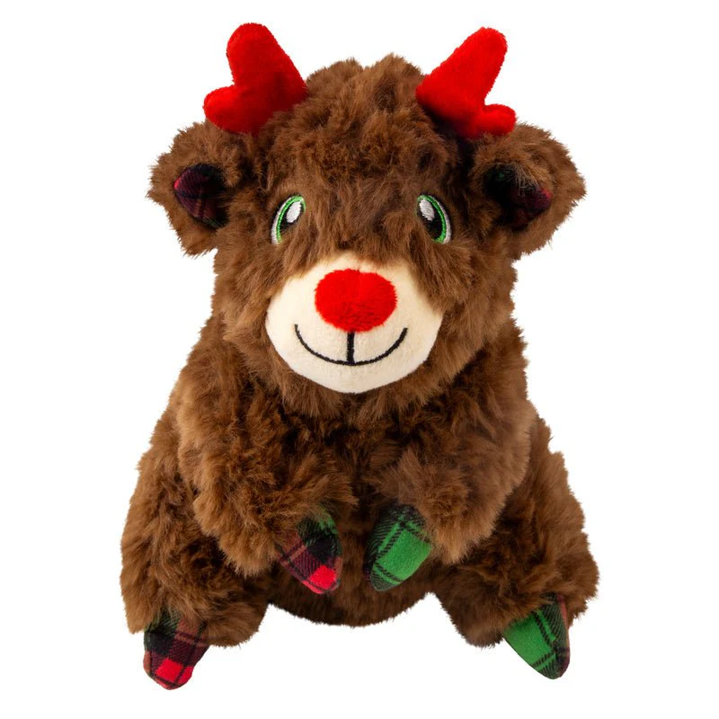 KONG Holiday Comfort Tykes Assorted Plush Dog Toys - Crinkles & Squeaks - Image 3