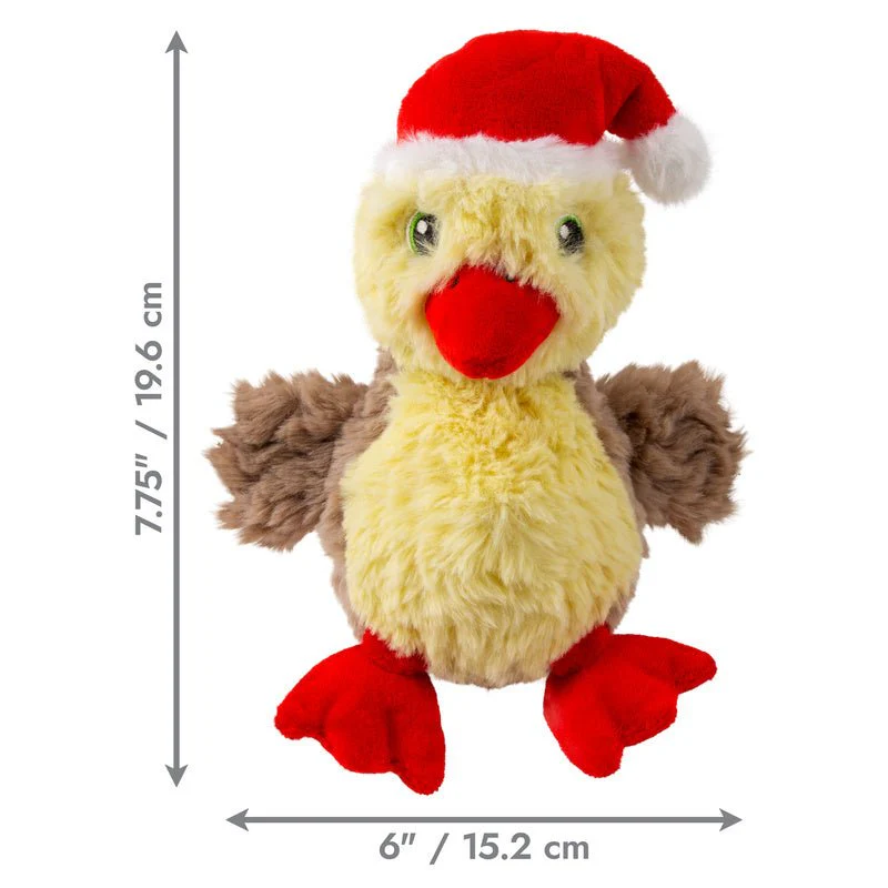 KONG Holiday Comfort Tykes Assorted Plush Dog Toys - Crinkles & Squeaks - Image 6