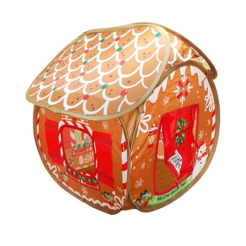 KONG Holiday Play Spaces Gingerbread Cat Bungalow