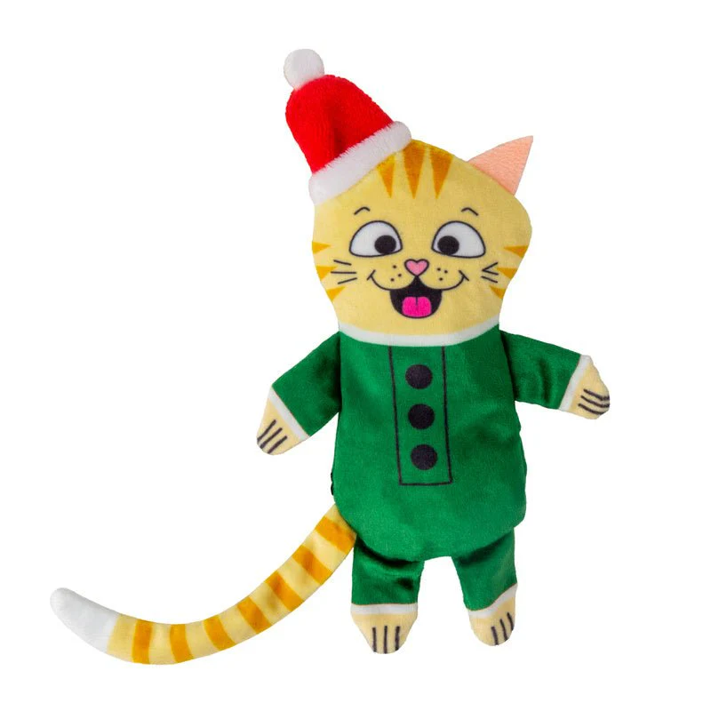KONG Holiday Plush Pull-A-Partz™ Present Cat Toy, Assorted Colors - Image 2