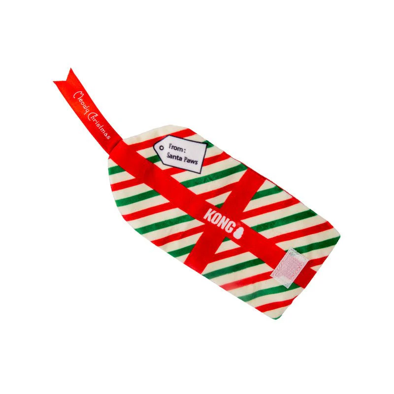 KONG Holiday Plush Pull-A-Partz™ Present Cat Toy, Assorted Colors - Image 6