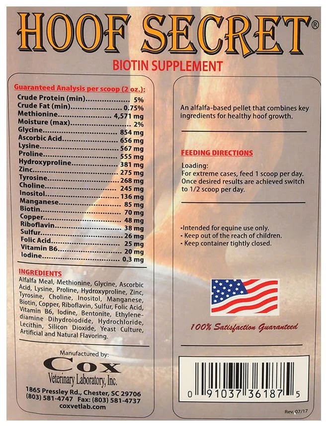 Hoof Secret Biotin Horse Hoof Supplement - Image 3