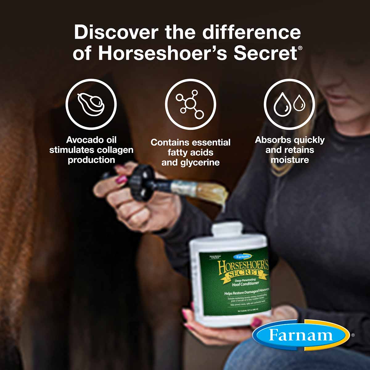 Horseshoer's Secret Deep Penetrating Hoof Conditioner, 32 oz - Image 4