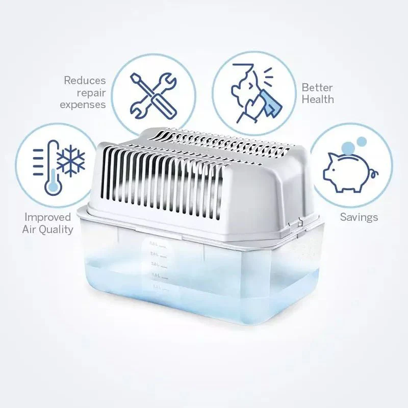 Humydry Large Room Moisture Absorber 35.3 oz Unscented – Refillable Dehumidifier for Spaces up to 400 sq f - Image 4