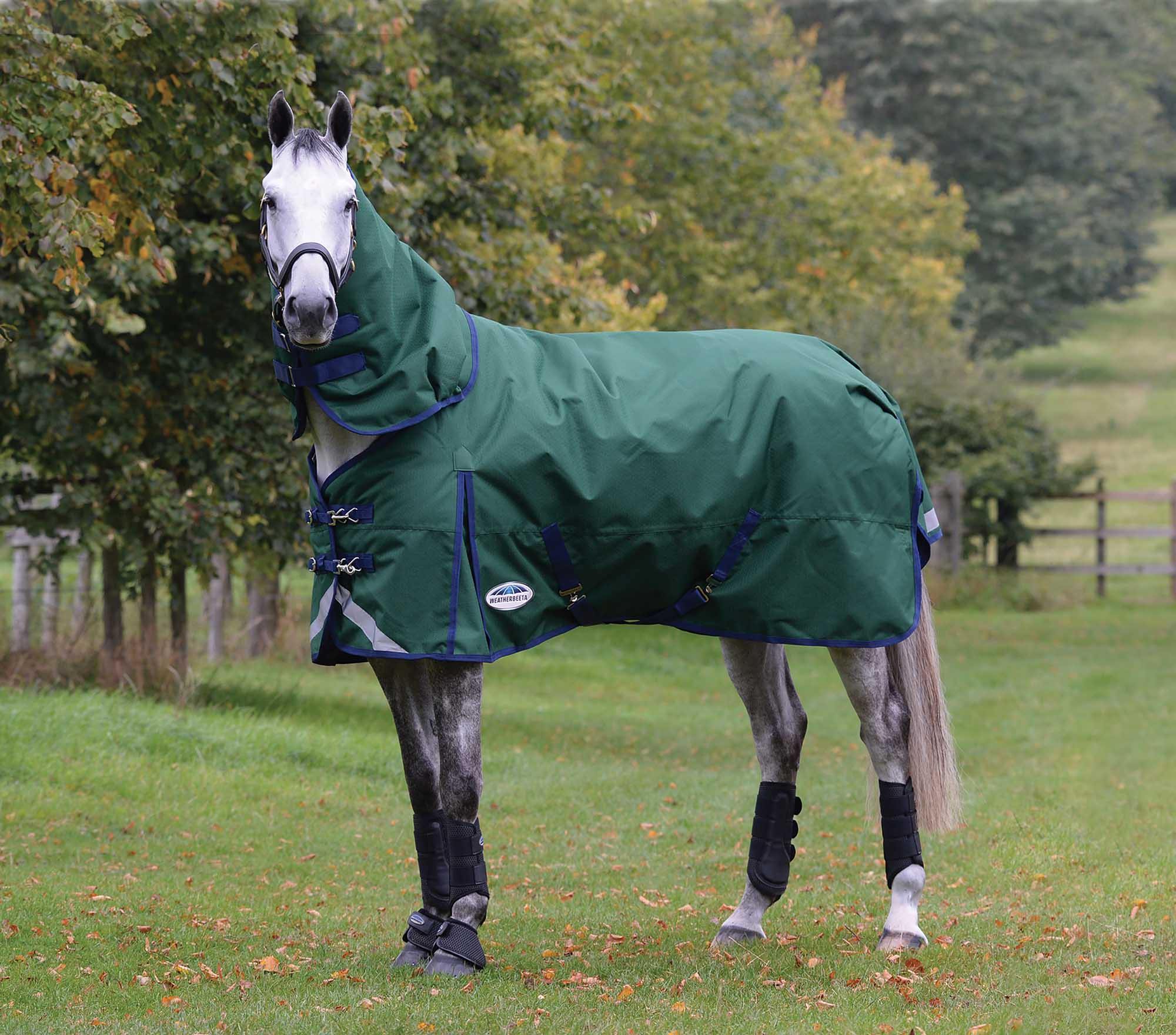 Weatherbeeta ComFITec Plus Dynamic II Detach-A-Neck Heavy Turnout Blanket for Horses, 1200D, 360 Gram - Image 2